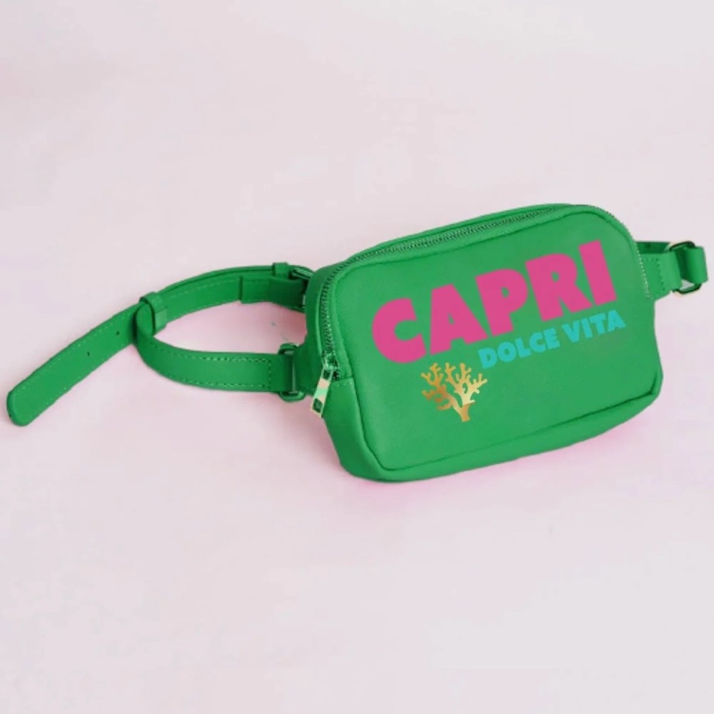 Green Capri Dolce Vita Belt Bag